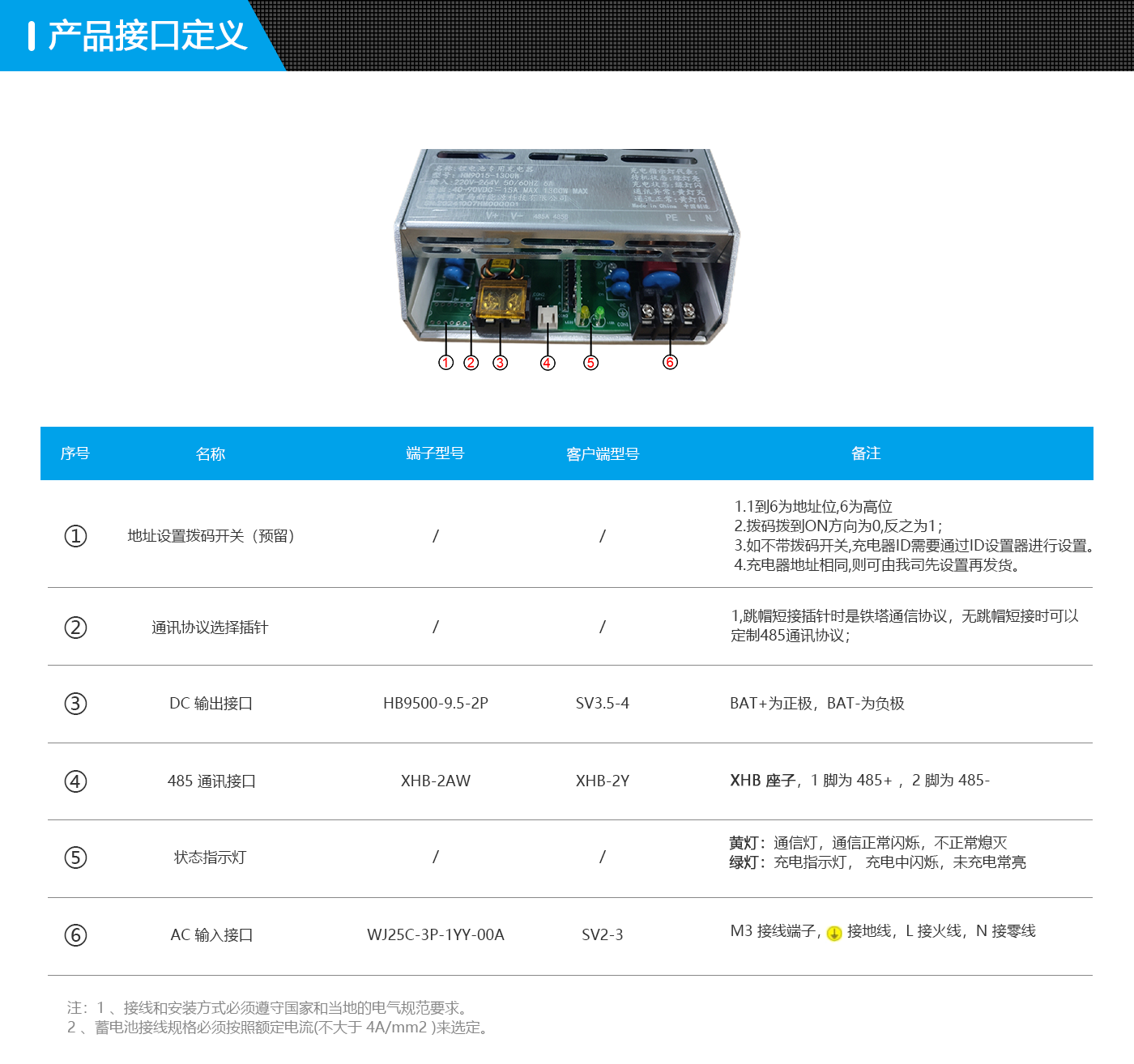 换电柜充电器接口